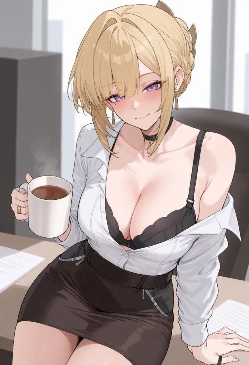 Office Evelyn ☕[Zenless Zone Zero]