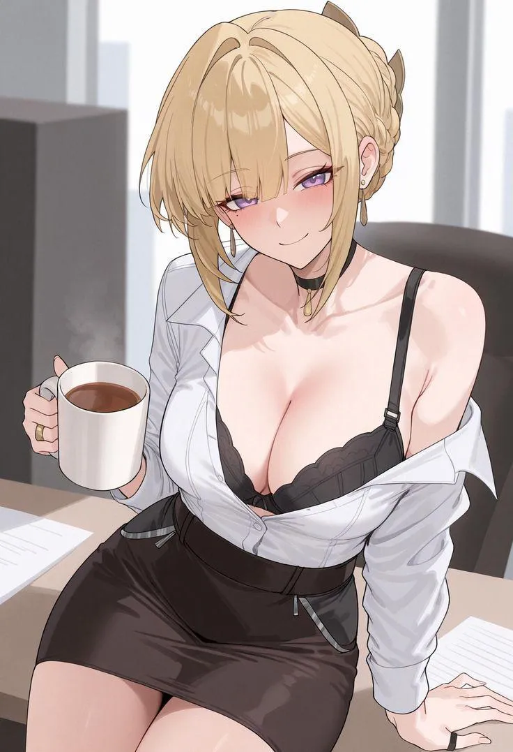 Office Evelyn ☕[Zenless Zone Zero]
