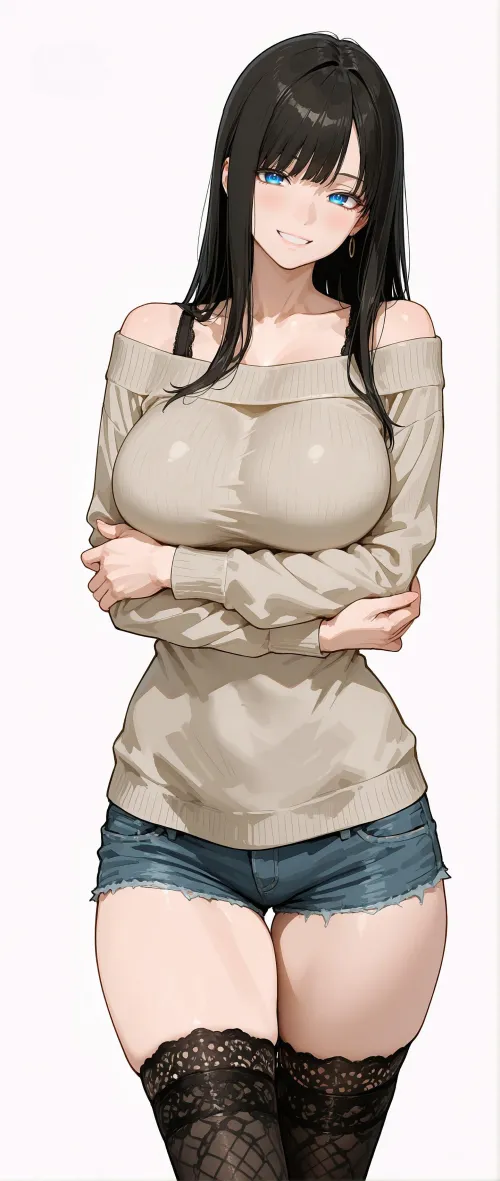 Off-Shoulder Sweater