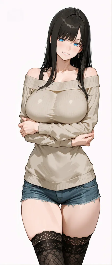 Off-Shoulder Sweater