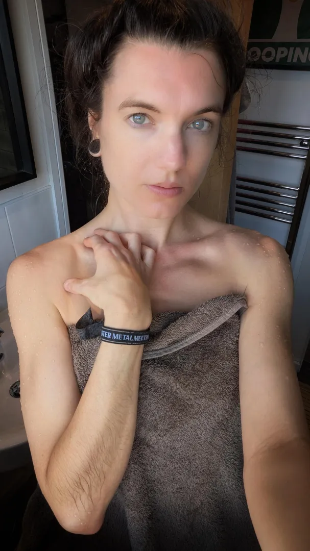 Post shower arm fur [arms]