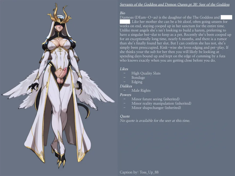 Servants of the Goddess and Demon Queen pt 38: Seer of the Goddess