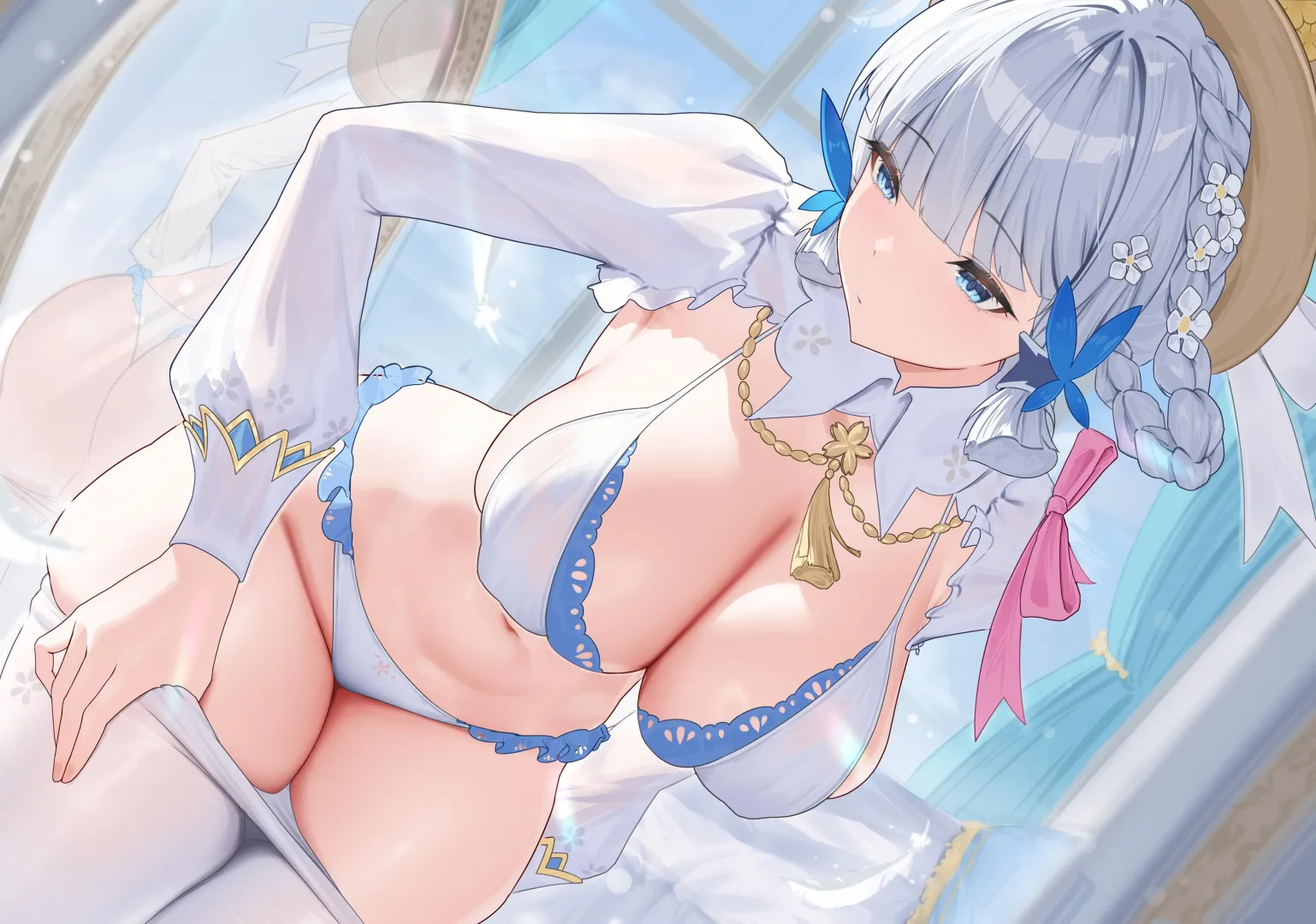 Sexy Ayaka undressing