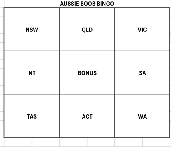 Sure it's time to start a local game of Boob Bingo!