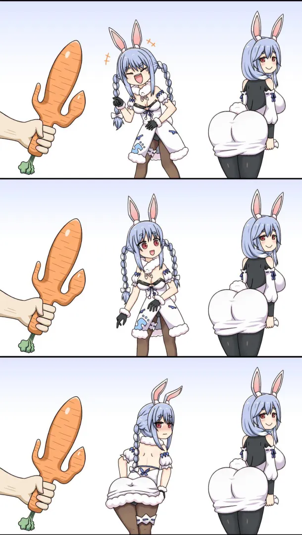 The ole carrot trick!