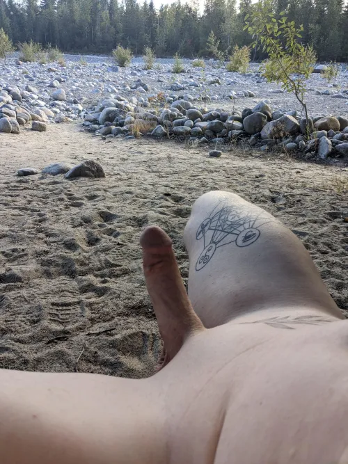 Whenever I'm alone on a nude beach, naughty things happen