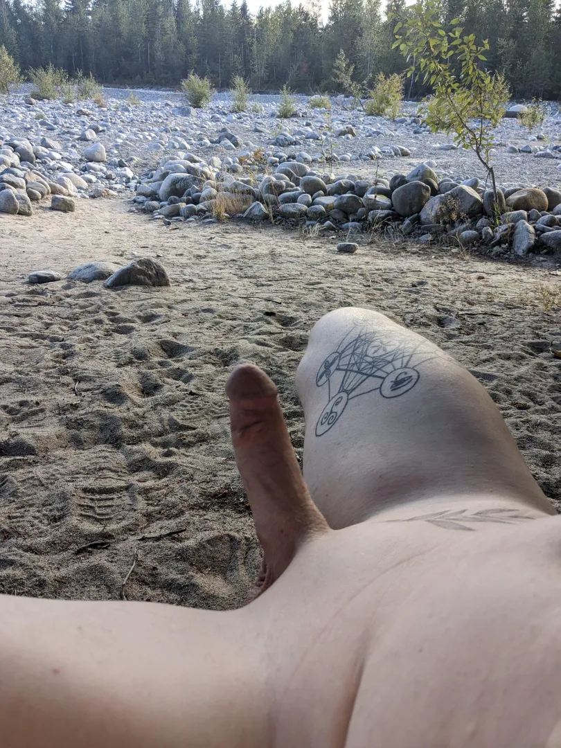 Whenever I'm alone on a nude beach, naughty things happen